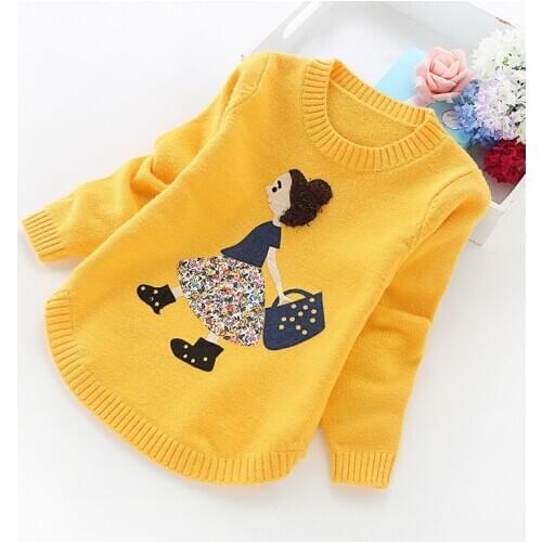 2020 New Spring Autumn And Winter New Girls' Sweaters Children Clothes 4-14 Years Girls Sweater