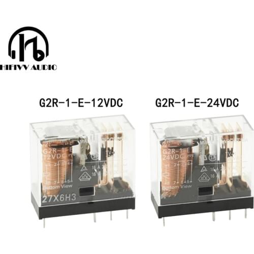 New original Omron Power PCB Relay 12V G2R-2-12V Two open two closed 5A 8 feet 12v 24V relay 8pin