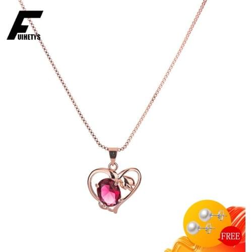 BaliJelry Retro Necklace 925 Silver Jewelry for Women Wedding Engagement Heart-shape Ruby Gemstone Pendant Accessories Wholesale