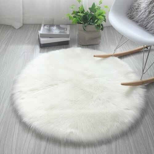 Bubble Kiss Fluffy Round Rug Carpets for Living Room Home Decor Bedroom Kid Room Floor Mat Decoration Salon Thicker