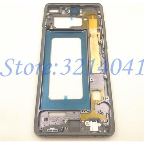 10Pcs/Lot Middle Frame Bezel Plate For Samsung Galaxy S10 S10 Plus S10+ Metal Housing Middle Frame with Side Keys