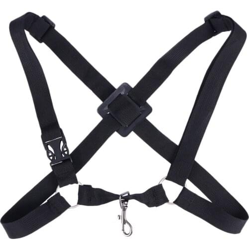 Adjustable Alto/Tenor/Baritone Sax Saxophone Harness Shoulder Strap Black