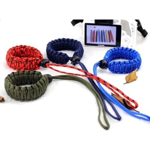 Adjustable Strong Camera Adjustable Wrist Lanyard Strap Grip Weave Cord for Para Cord for Nikon Canon Sony Panasonic DSLR