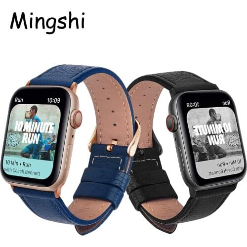 High quality Color Leather loop Band for iWatch 40mm 44mm Sports Strap Tour band for Apple watch 42mm 38mm Series 2 3 4 5 6 SE