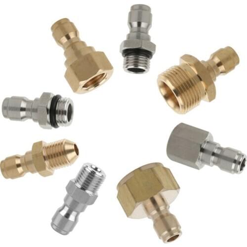 1/4" Quick Connect Coupler Adapter-Car Clean Washing Pressure Washer Connector 1~19# for Car Washer Quick Connecting Garden Hose
