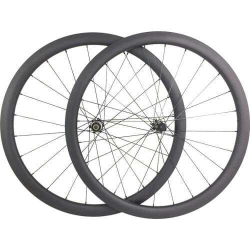 SPEEDSAFE Light 700C 38mm Asymmetric Clincher Tubeless Road Disc Bicycle Carbon Wheels 25mm wide 24 Holes UD 3K 12K Twill Racing