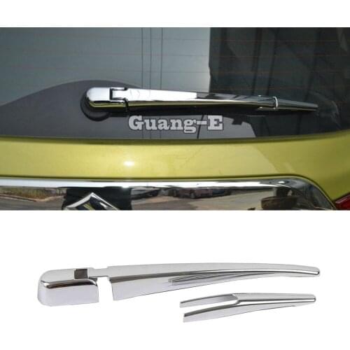 Styling ABS Chrome Rear Back Glass Wiper Nozzle Cover Frame Trim Tail Window For Suzuki S-Cross Scross SX4 2014 2015 2016 2017