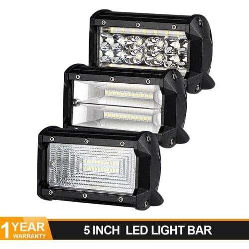 5 Inch LED Work Light Bar Off Road Flood Combo Driving led Fog Lights for auto 4x4 Truck Tractor Car ATV UTV UAZ 12V 24V
