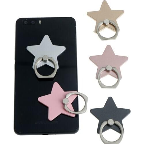 Universal Finger Ring Mobile Phone Smartphone Stand Holder Star Shaped Mobile Phone Ring Bracket Cell Phone Holder