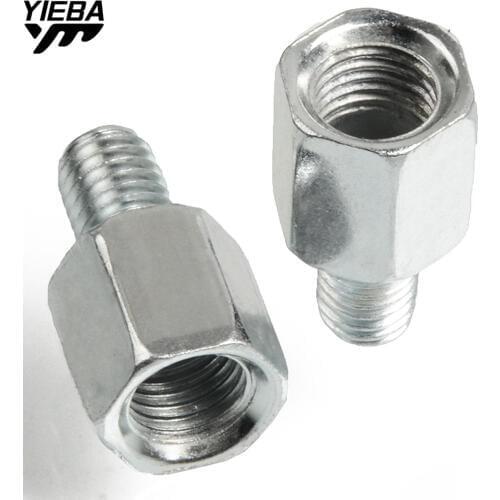 Moto Scooter Motorcycle Reaview Mirrors Bolts Screw Adapter M10 M8 10MM 8MM thread Convertor FOR vespa piaggio Honda Kawasaki