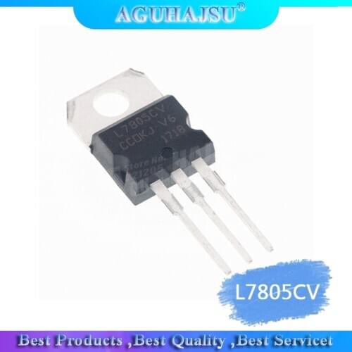 10pcs/lot 1.5A / 5V three terminal regulator L7805CV L7805 LM7805CT LM7805 KA7805 TO220 original