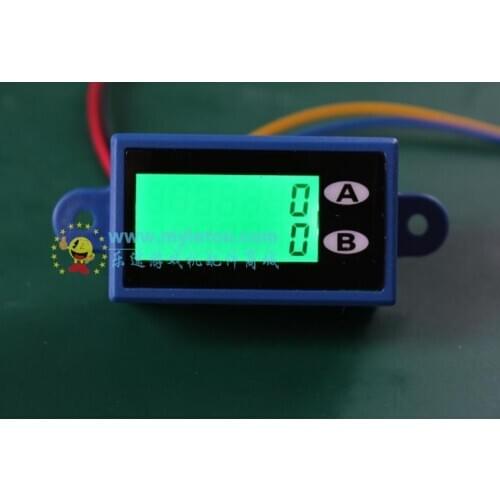 100PCS RESET 7-digit LCD coin Counter meter 2 channels for counting couters 4.5V-18V