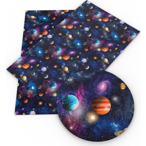 20*33cm Ordinary Galaxy Faux Synthetic Leather Fabric For Bows Leather Sheets Crafts DIY Handmade Material,1Yc16434