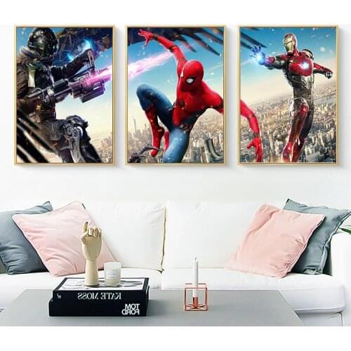 5D Diamond Painting Needlework Marvel Poster Superheroes Spiderman Iron Man Cross Stitch Diamond Embroidery Mosaic Home Decor
