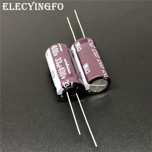 5pcs/50pcs 33uF 400V NICHICON CY Series 12.5x25mm High Ripple Current Long Life 400V33uF Aluminum Electrolytic capacitor