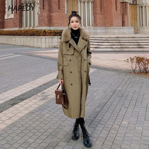 DANWEIHONG Women's Insulated Trench Coats