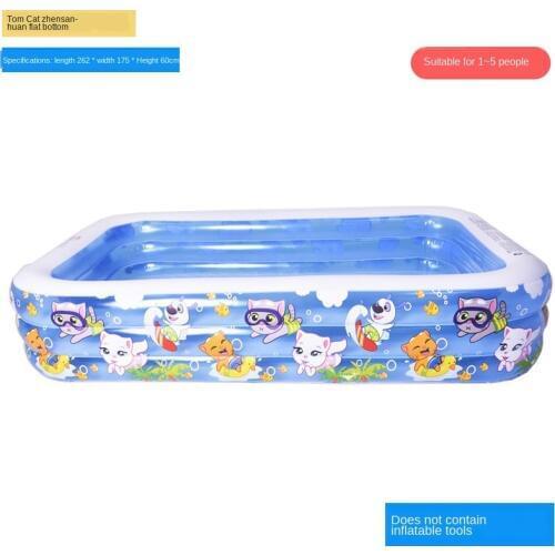 2020 Kids inflatable Pool High Quality Childrens Home Use Paddling Pool Large Size Inflatable Square Swimming Pool for baby