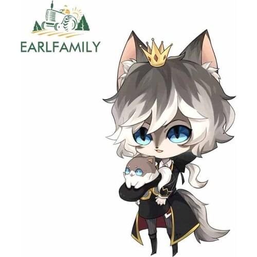 EARLFAMILY 13cm x 7.8cm For Cartoon Fine Decal Bumper Car Stickers Surfboard Vinyl Material Waterproof Scratch-Proof Decoration