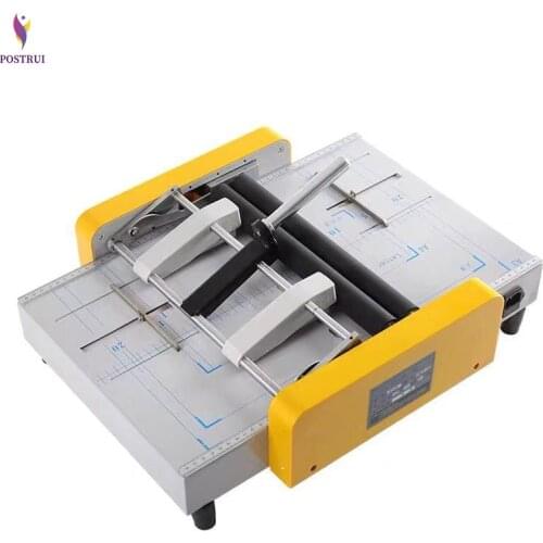 Electric folding machine electric paper creasing machine card folding machines color pages dashed machine 220V 1PC