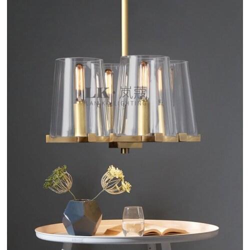 Personality creative bedroom cloakroom modern light luxury dining room lamp American simple retro study room lamp