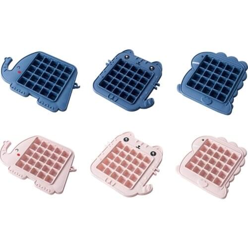 25 Cells Ice Tray Ice Maker to Make Ice Cube Grinding Tools Cartoon Cute Ice Box
