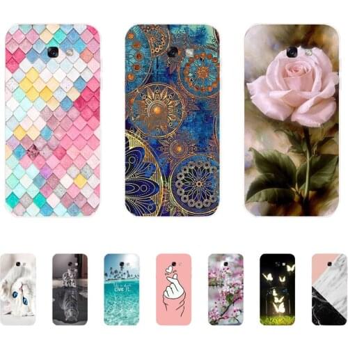 Soft Case For Silicone Back Cover For Cute Phone Cases Cover Bumper for Samsung Galaxy A7 A8 A9 2017 2018 A8 Plus 2018 A70 A80