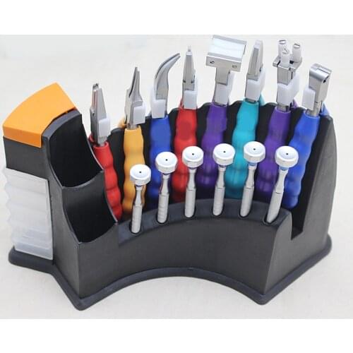 8pcs/set Stainless Steel Jewelry Plier Sets Plastic Head Nylon Pliers Multifunction Wire Cutter Scissor