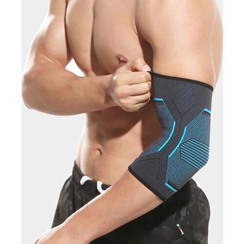 Nylon Elbow Brace Breathable Anti-Slip Sweatproof Elbow Pads Gym Fitness Exercise Sports Basketball Protection Tools