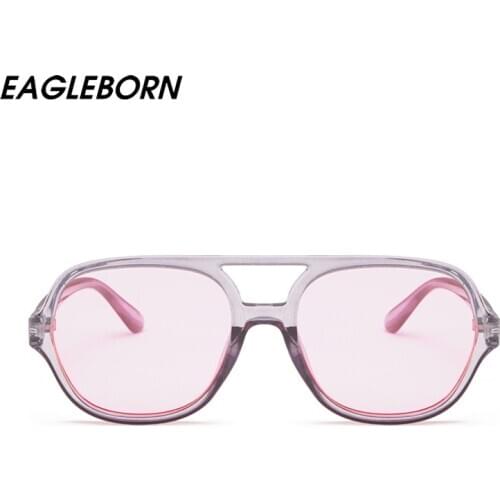 2020 New Simple Design Sunglasses Oval Fashion Sunglasses Men Big Frame Men Women Retro Double Beam Sunglasses for Women Beyonce