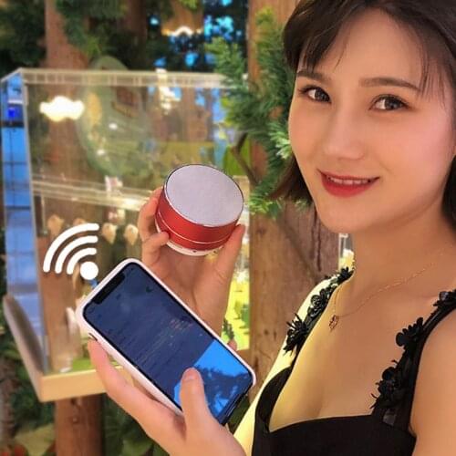New A10 Mini Wireless Bluetooth Speaker With Mic TF Card Metal Portable Subwoof Sound FM Radio AUX MP3 Music Play Loudspeaker