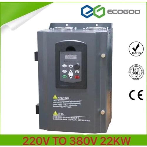 Frequency Inverter 220V to 380V 22kw 45A variable frequency drive inverter for 3Phase 380V 15KW motor speed controller vfd