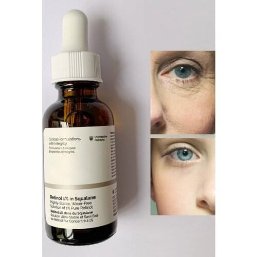 Retinol 1% In Squalane Highly-Free Solution 30ml Anti-aging Anti-wrinkle Firm Skin Facial Essence Makeup Primer