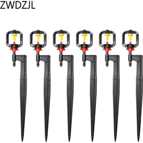 Garden Refraction Sprinkler fog Nozzle plastic spike garden Atomization flat fan spray water nozzle 50PCS