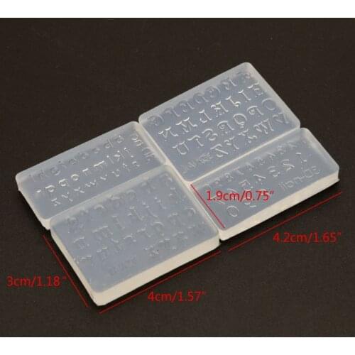Numbers Letters Pendant Resin Silicone Mold Jewelry Making Tools Nail Art Crafts New