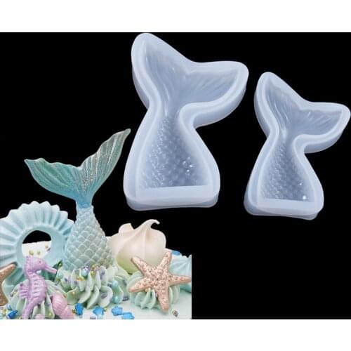 Mermaid Tail Silicone Mold Silicon Resin Mold Fondant Cake Decorating Tools