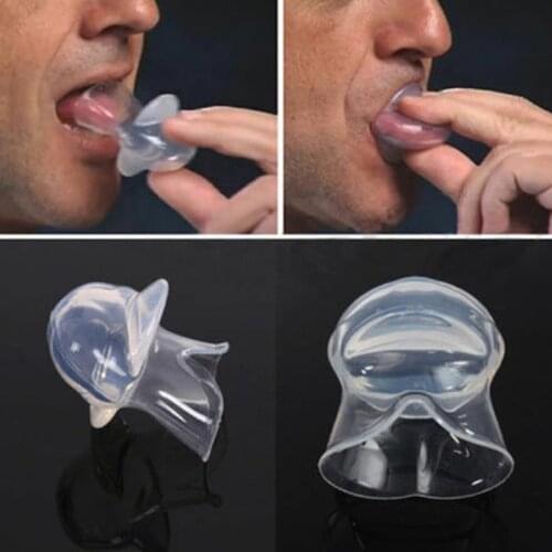1 Set New Style Silicone Anti Snoring Tongue Device Sleep Apnea Aid Stop Snore Stopper Sleeve Anti-molar Snoring Device With Box