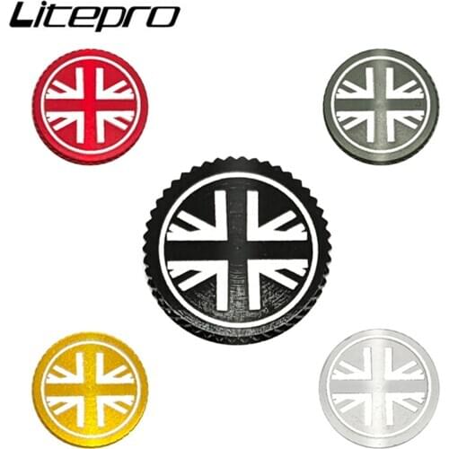 Folding Bike Nut Seat Tube Clamp Nuts Screw Seatpost Bicycle Alloy Shock Absorber British Flag For Brompton Parts