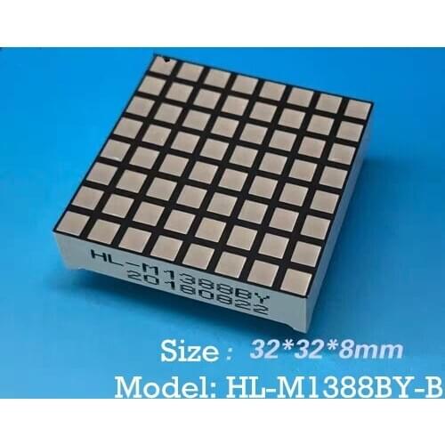 LED Dot Matrix Square Dot Matrix yellow LED module 3.0 dot matrix 1388LED dot matrix 1088LED