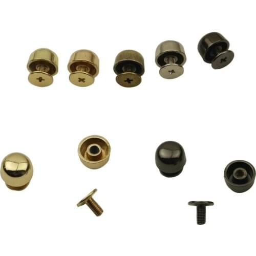 10Pcs 10*8*6mm Arc Surface Rivets Screw Bag Hardware Handbag Decor Studs Button Nail Rivet Metal Buckle Leather Craft