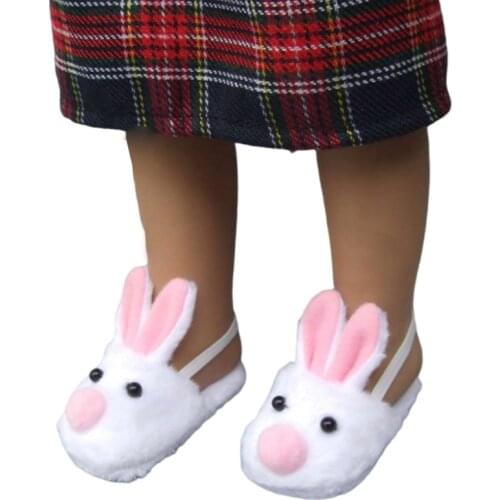 1 pair Doll Shoes Fits 18 inch Doll Patent Leather Shoes With Bow Doll Accessories Shoes for 18" Dolls