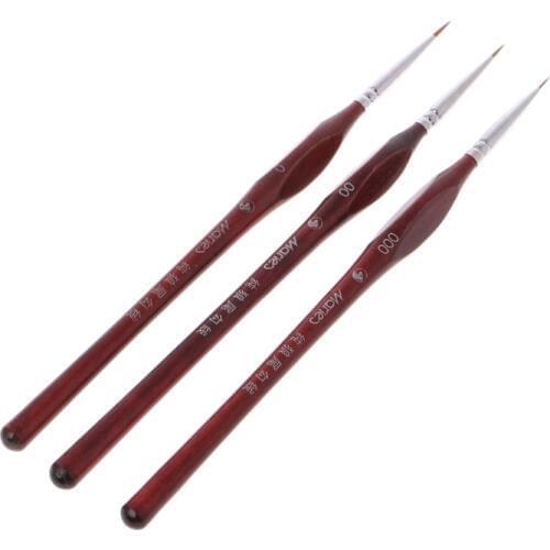 1Pc Miniature Paint Detail Brush Wolf Hair Professional Fine Detailing 0 00 000