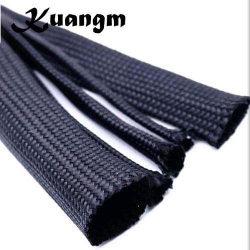 10 meters 5mm 8mm 15mm 20mm 25m black cotton speaker special shock absorber braided sleeve cable sleeves for power audio wire