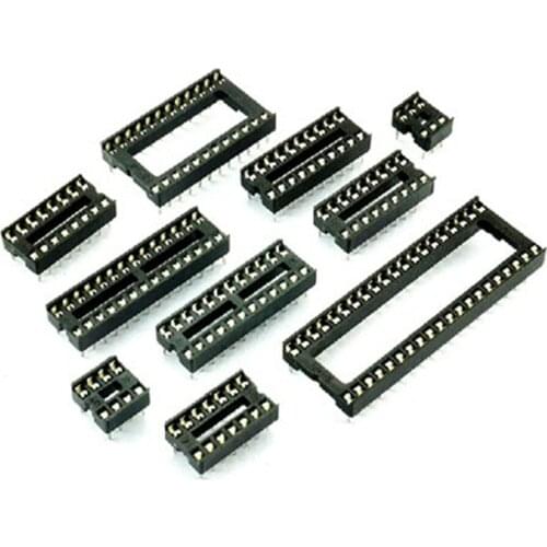 10 PCS socket IC DIP6 DIP8 DIP14 DIP16 DIP18 DIP20 DIP24 DIP28 DIP40 socket DIP socket connector