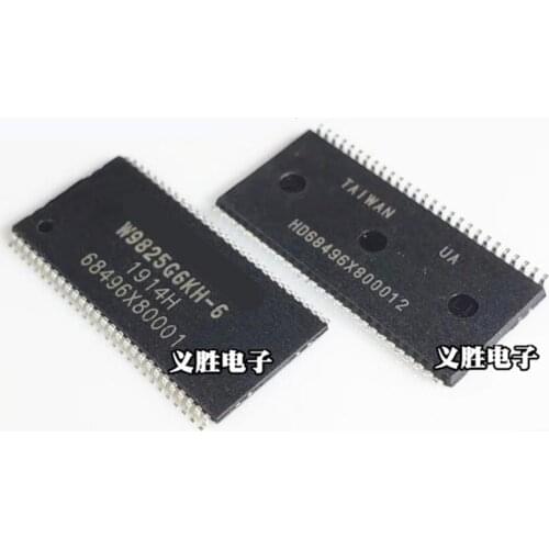 2PCS New W9825G6KH-6 TSOP54 W9825G6JH-6 256Mbit RAM Memory
