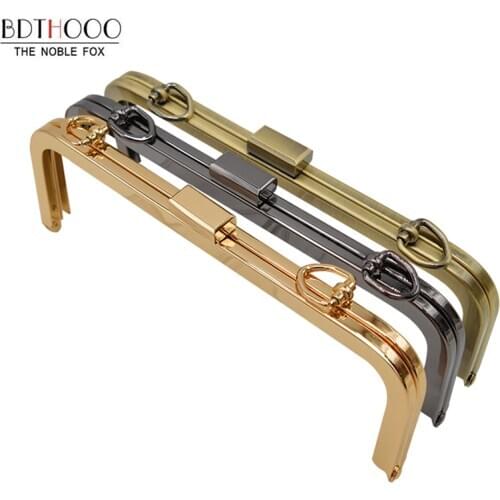 5pcs/10pcs/15pcs/20pcs/lot 21cm Metal HandBag FramePurse Women Clutch Bag AccessoriesDIY HandBag Frame Kiss Clasp Lock Part