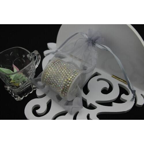 5000pcs/lot Silver Organza Bags 10x15cm Christmas Wedding Gift Bags Jewlery Bags Gift packing Pouches