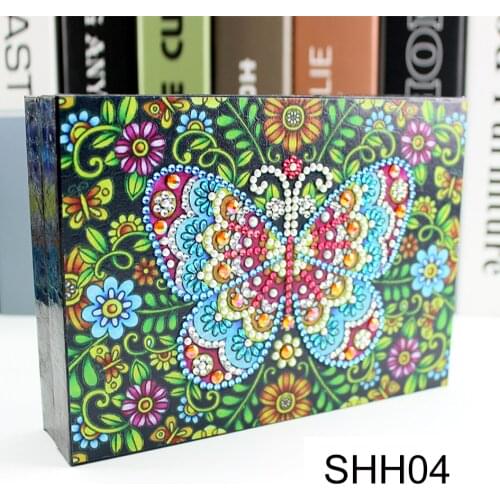 Diamond Embroidery Paintings Beautiful Color Box Embroidered Rhinestones Full Square Crystal Mosaic Patterns Jewelry Box