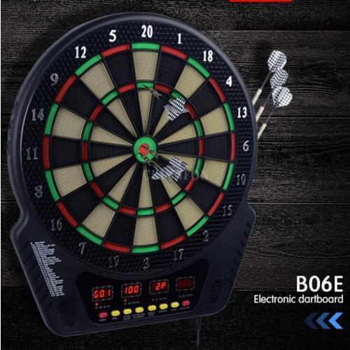 2Pcs/Lot 4 LED Display Electronic Dartboard Display 21 Games Voice+ Soft Tip Darts Indoor Sport Scoring Board Dartboard Set