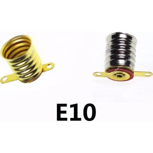 50PCS/LOT E10 lamp holder E10 bulb seat E10 BASE screw lampholder Old flashlight holder