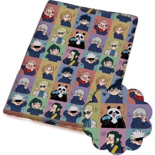 DIY 50*140CM flower pattern Polyester cotton Fabric Patchwor Printed for Tissue Kids Home Textile for Sewing Doll Dress Curtain